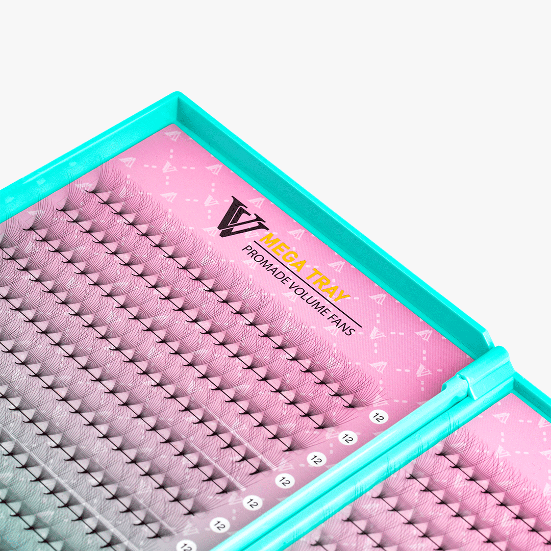 12D LASHBOOK  Promade Mega Volume Fans - 500 Fans SC