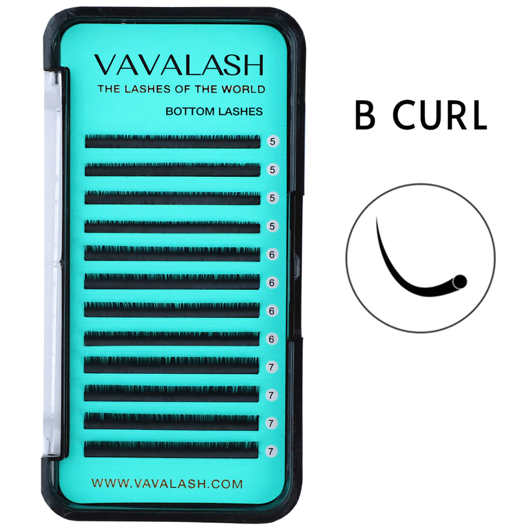 Individual Bottom Lash Extensions B Curl SC