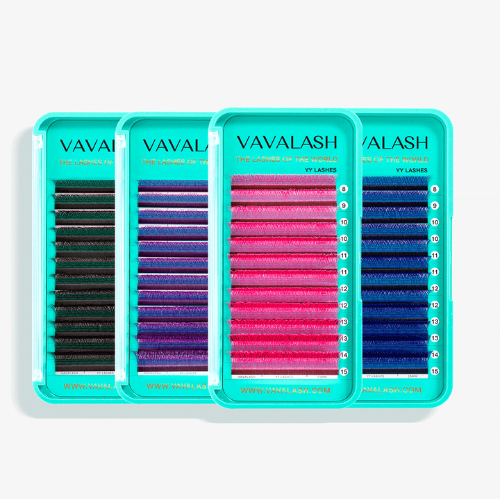 Colored YY Lash Extensions Volume Premade Fan SC