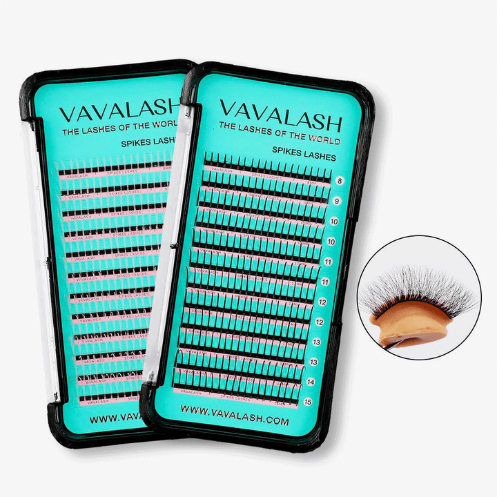 Premade Wispy Spikes Colored Lash Extensions 0.07mm SC-1