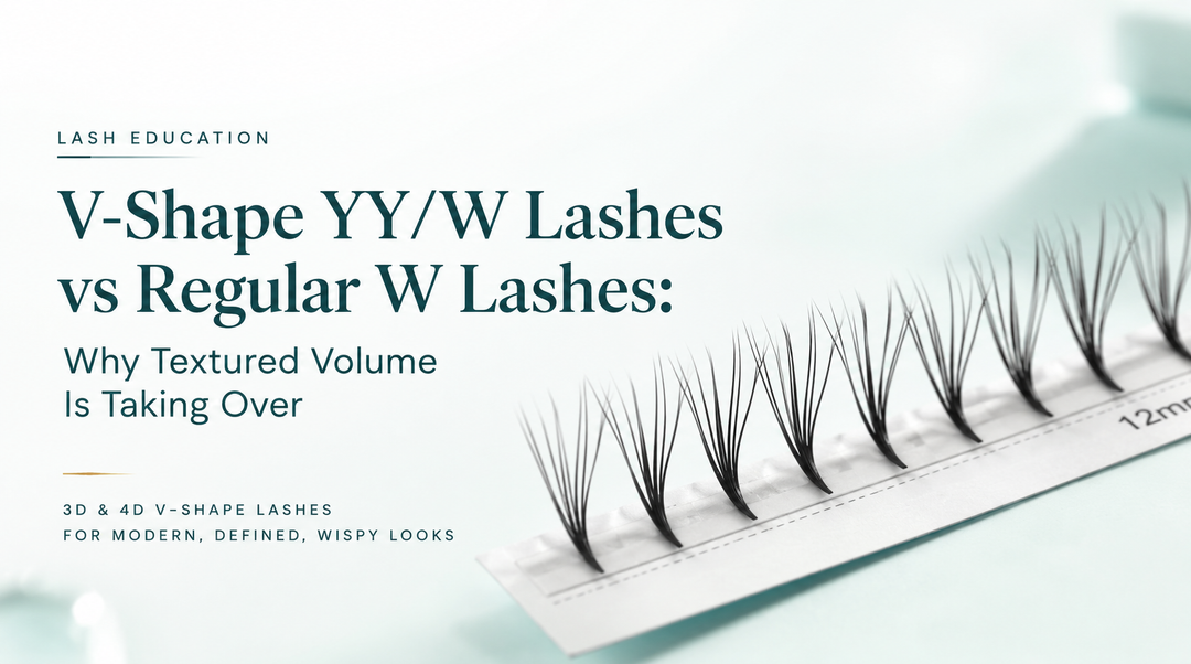 V-Shape YY/W Lashes vs Regular W Lashes: Why Textured Volume Is Taking Over