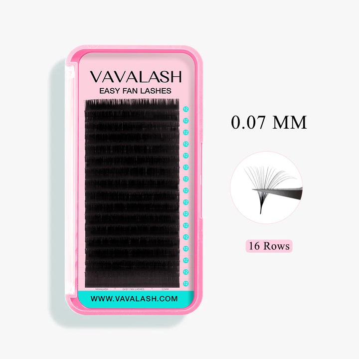 Volume Extensions de Cils de Ventilateur facile 0.07 mm
