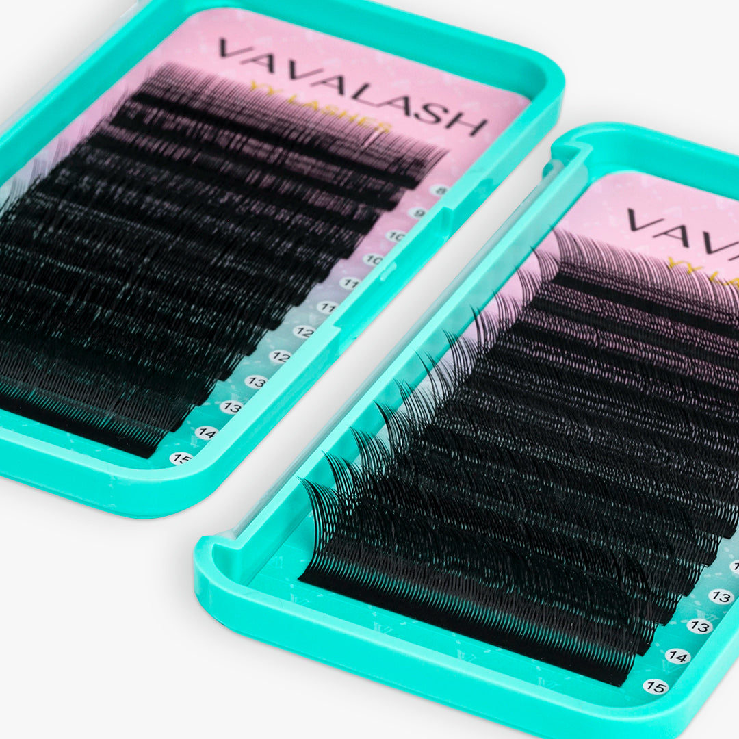 Foxy Eye Slant YY Premade Fan (2 Boxes)