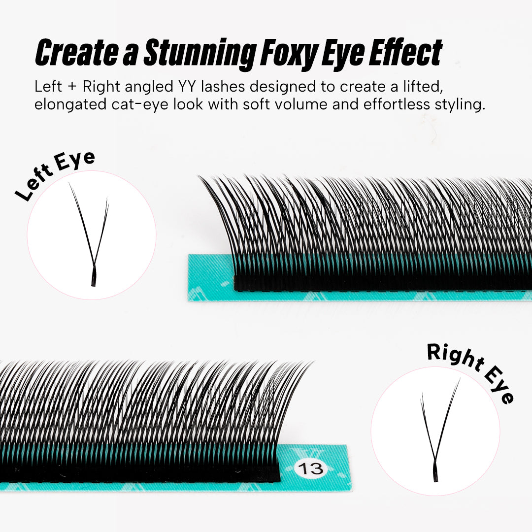 Foxy Eye Slant YY Premade Fan (2 Boxes)