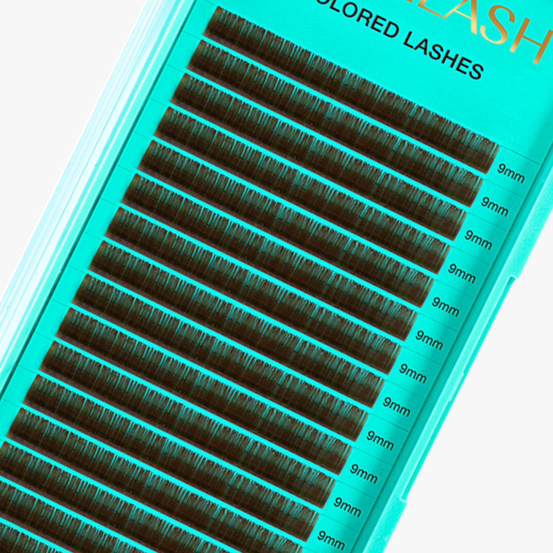 Premium Dark Brown Single Length Volume Lash Extensions