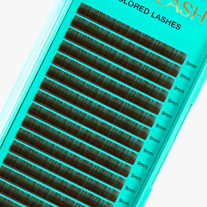 Premium Dark Brown Single Length Volume Lash Extensions