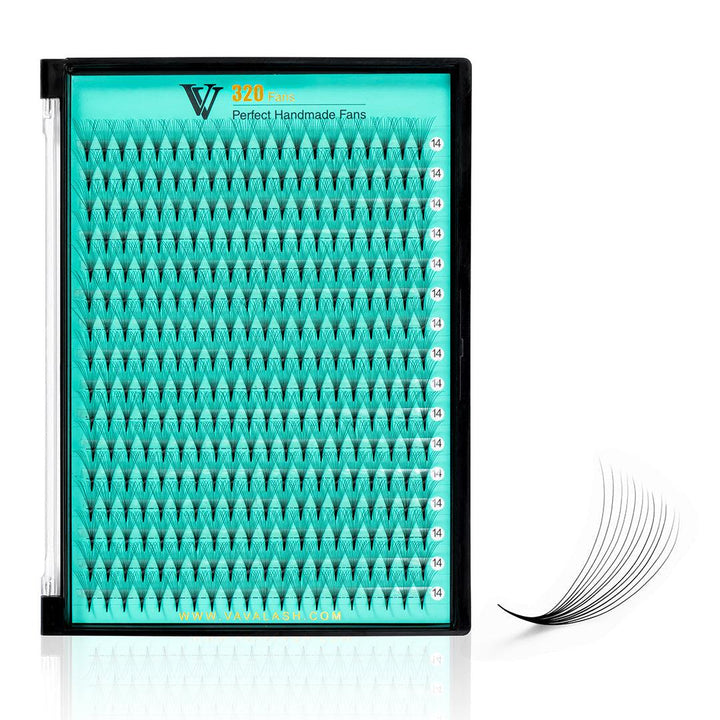 12D Large Tray Pointy Base Premade Volume Fans 320 Fans 16 Lines
