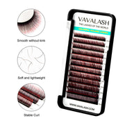 Ombre Colored Lash Individual Premium Eyelash Extensions 0.07mm SC - VAVALASH