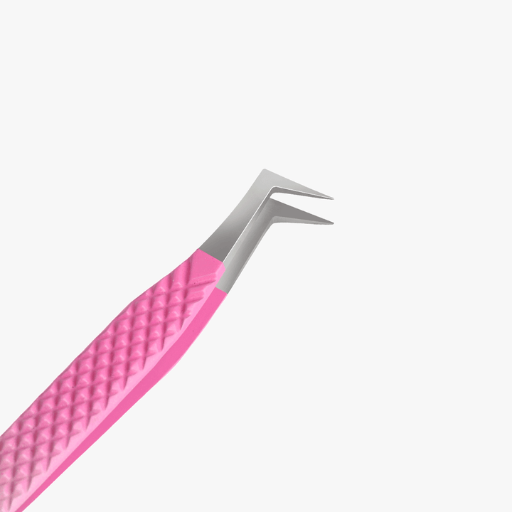 VJ-01 Ombre Pink-White Professional Eyelash Extensions Tweezer