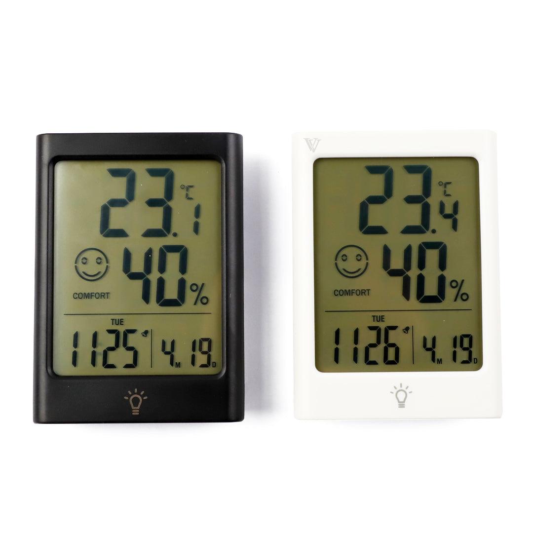 Digital Temperature And Humidity Clock Meter SC