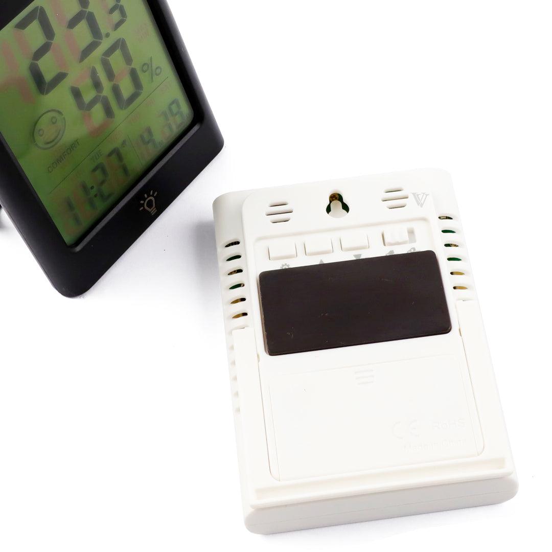 Digital temperature and humidity clock Meter