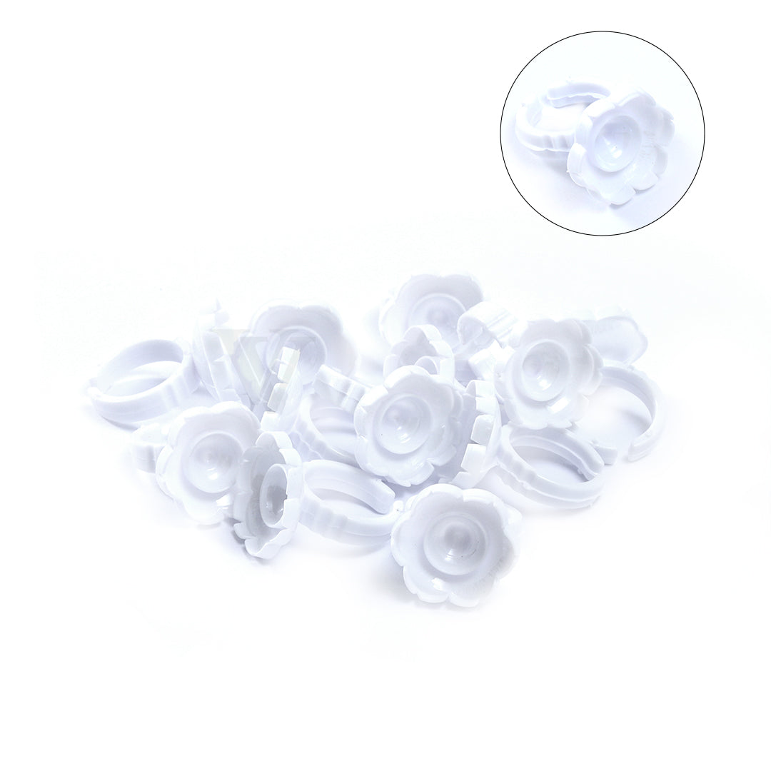 Flower-Shaped Glue Ring for Lash Extensions 100pcs/pack