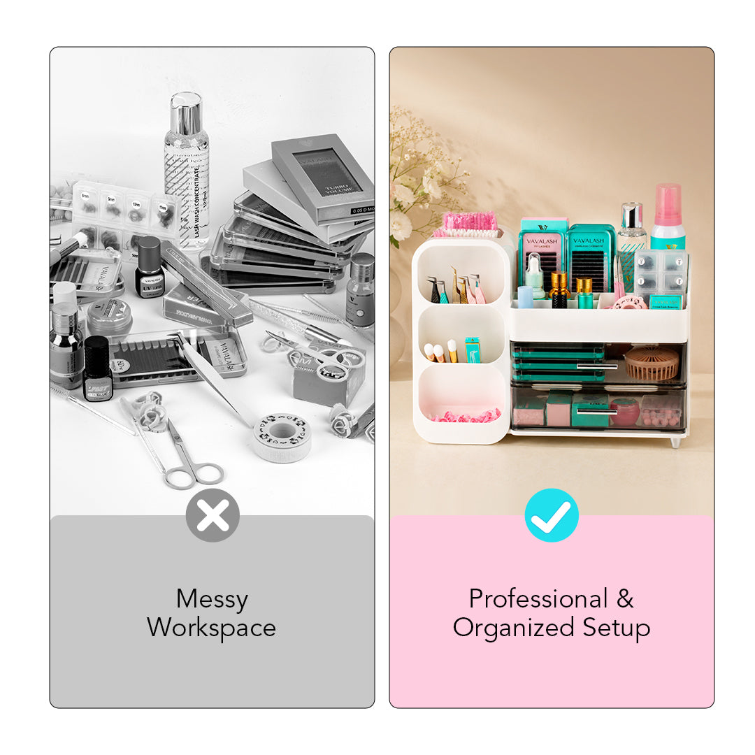 Multi-Functional Storage Box for Eyelash Extensions