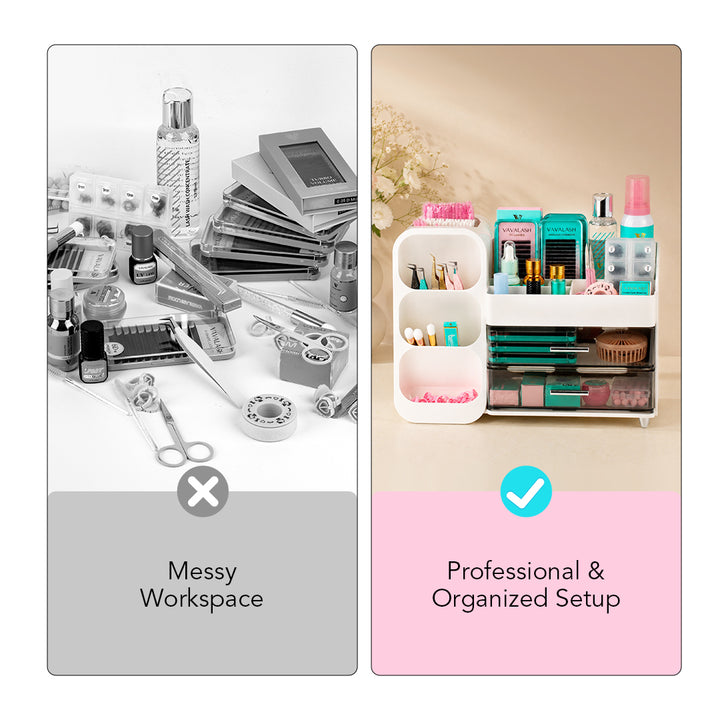 Multi-Functional Storage Box for Eyelash Extensions