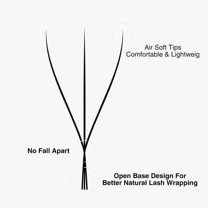 Wrapping W-Shape 3D Volume Premade Fan
