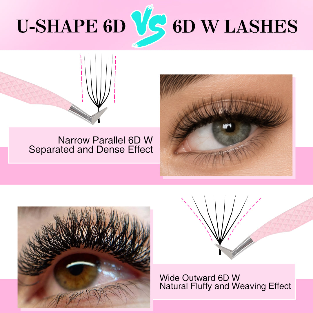 0.07MM U-Shape W 6D Volume Lashes