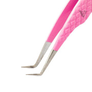 VJ-03 Ombre Pink-White Professional Eyelash Extensions Tweezer