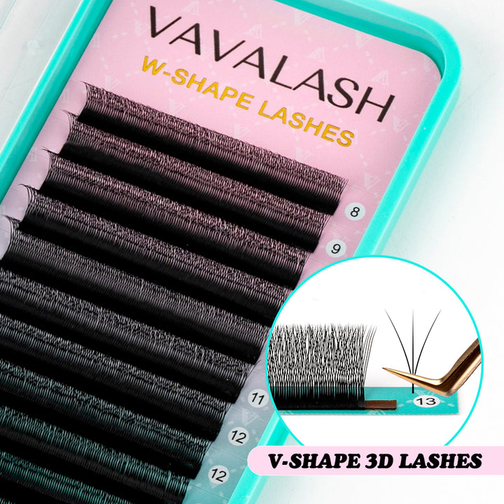 0.07MM V-Shape W 3D Volume Lashes