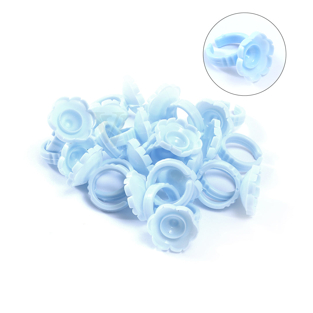 Flower-Shaped Glue Ring for Lash Extensions 100pcs/pack