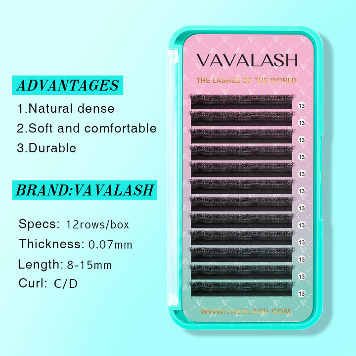 0.07MM U-shape W 5D Volume Lashes SC