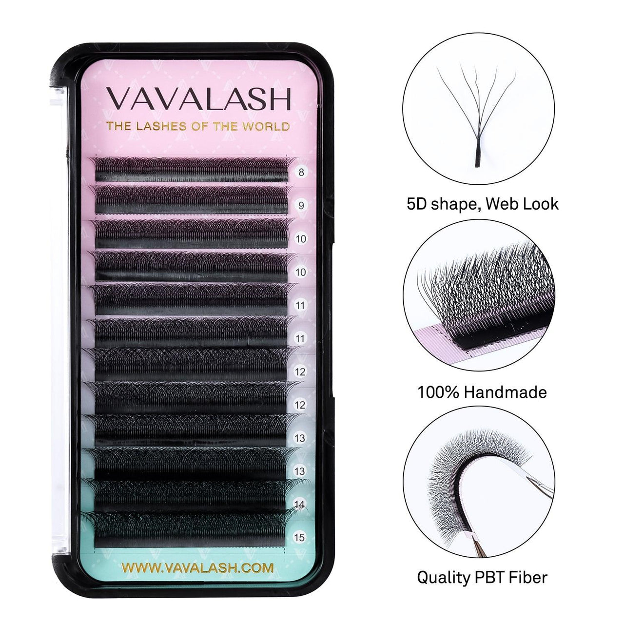 W-Shape 5D Volume Premade Fan Lash Extensions