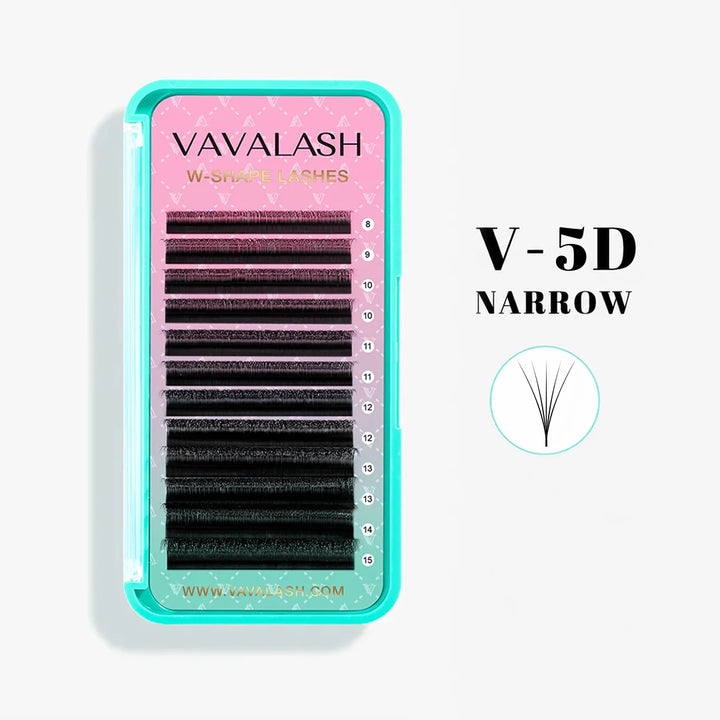 Narrow 5D V-Shape W Volume Lashes 0.07MM