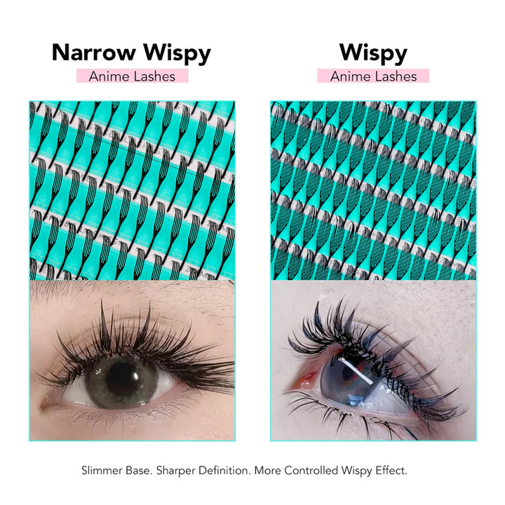 Narrow Wispy Anime Lashes 0.07mm