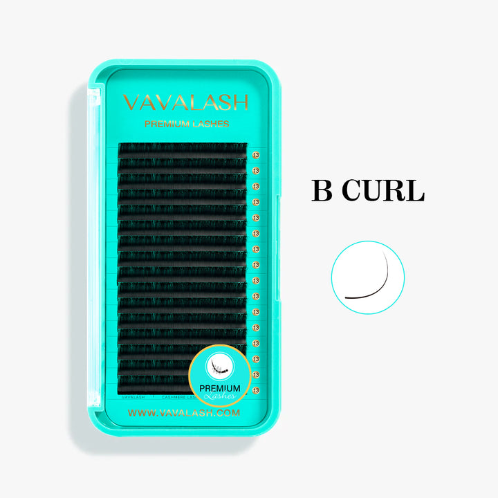 Extensions individuelles de cils inférieures b curl