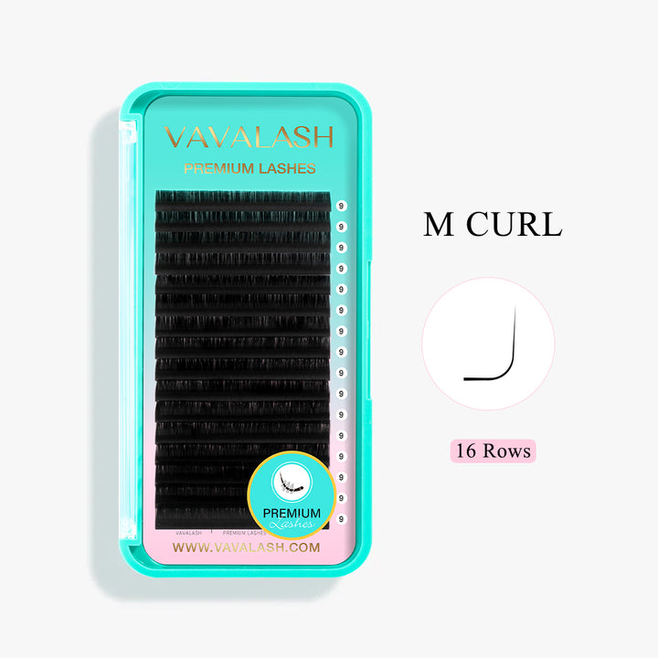 Extensiones de Pestañas de Lujo Volumen Individual M Curl