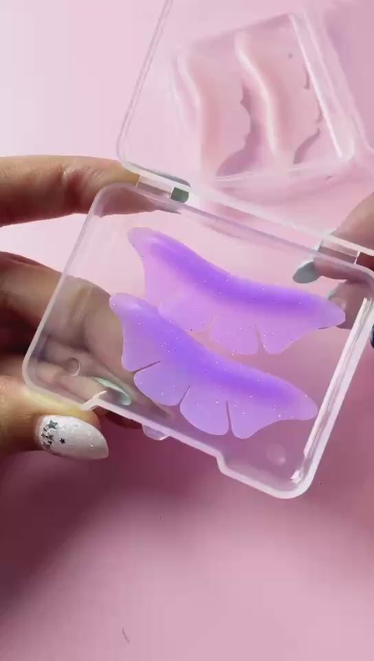 Bottom Lash Lifted Pads - Pink/Purple