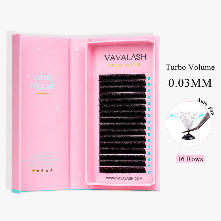 Turbo Volume Lashes 0.03mm-16 Rows
