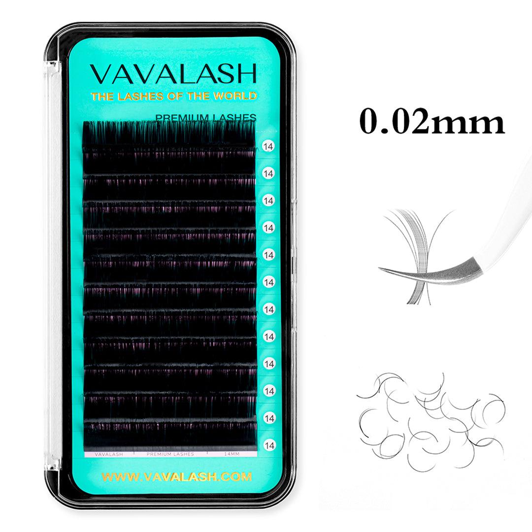 Matte Black Mega Volume Premium Lash Extensions 0.02mm
