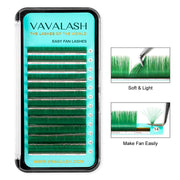 Colored Lashes Easy Fan Volume Lash Extensions  0.07mm 8-15 Mixed Length