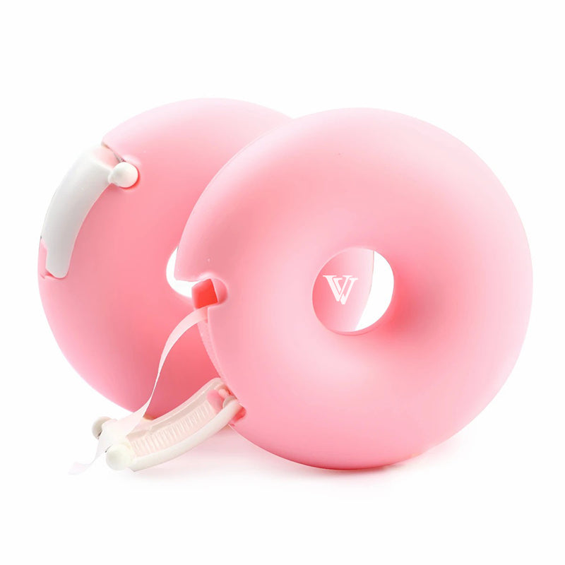 Pink Color Creative Cartoon Donut Plastic Tape Cutter