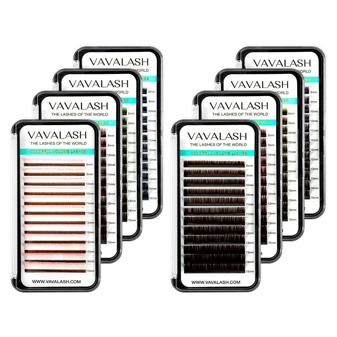 Ombre Colored Lash Individual Premium Eyelash Extensions 0.07mm