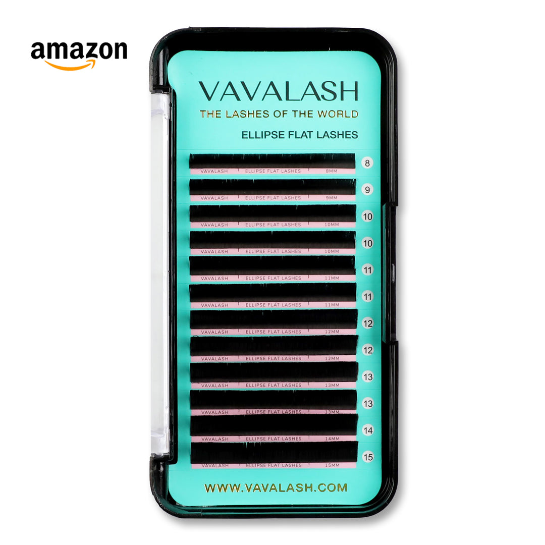 Classic Lash Extensions Ellipse Flat Lashes 0.15mm 0.2mm