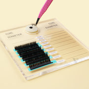Eyelash Extension Double Glass Lash and Glue Holder Pallet