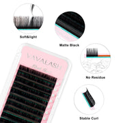 Black Pearl Matte Black Individual Lash Extensions 0.05mm