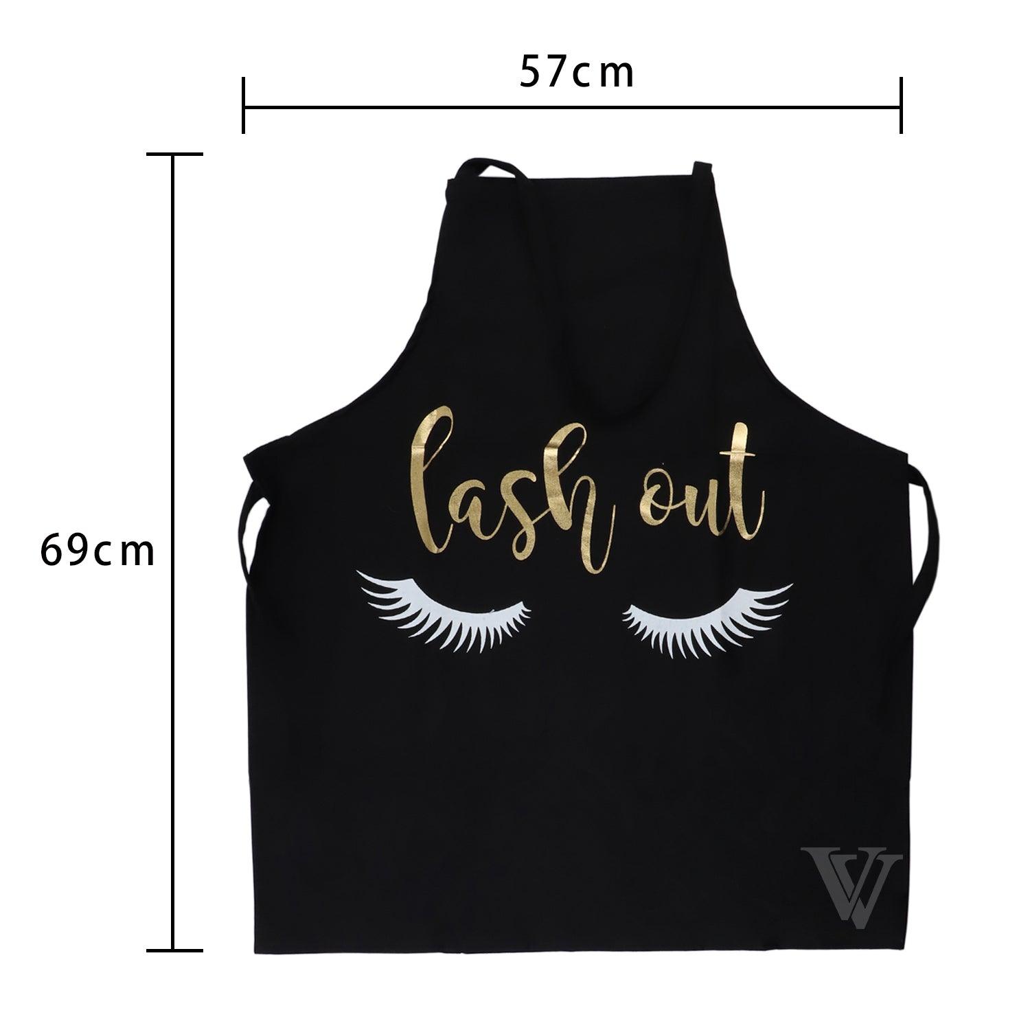 Embroidered Black Lash Out Apron