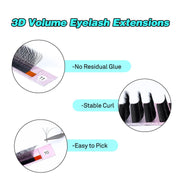 W-Shape 3D Premade Volume Fan Lash Extensions