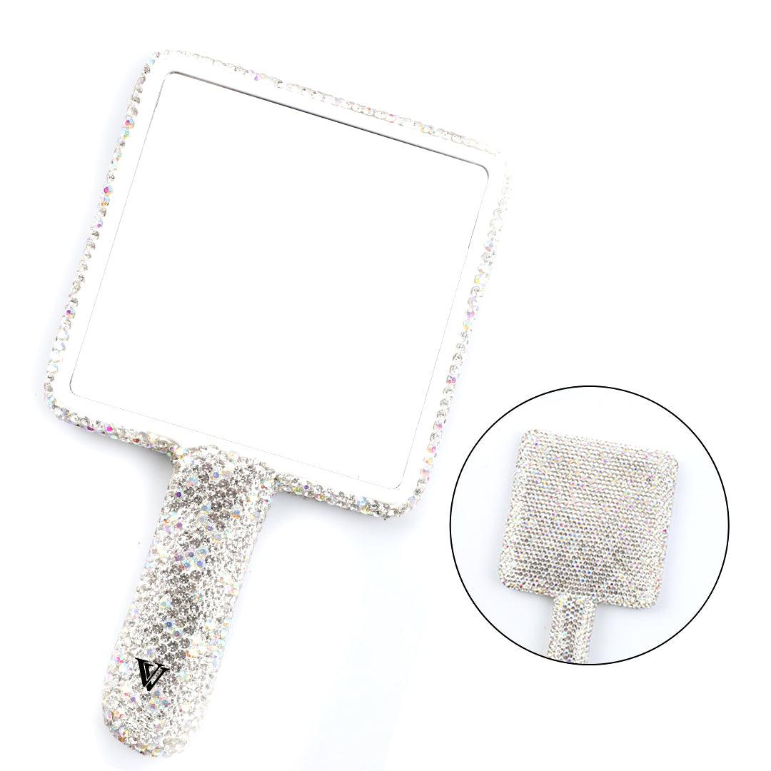 Handheld Luxury Diamond Mirror for Eyelash Extensions
