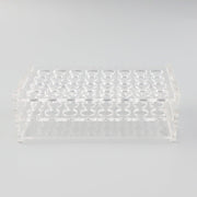 32 Sockets Clear Crystal Handle Eyelash Brushes Rack
