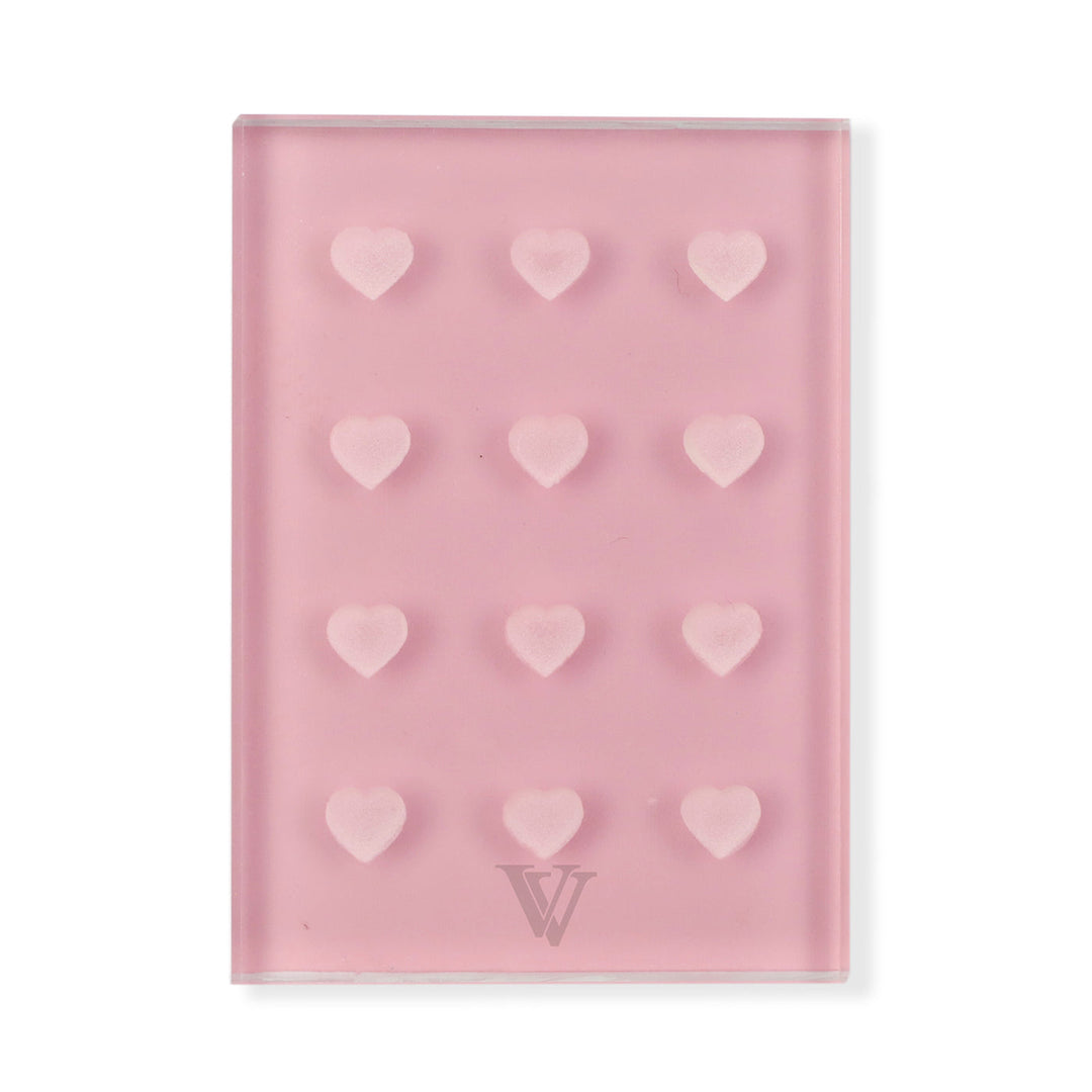 Heart-Shaped Pink Glue Holder