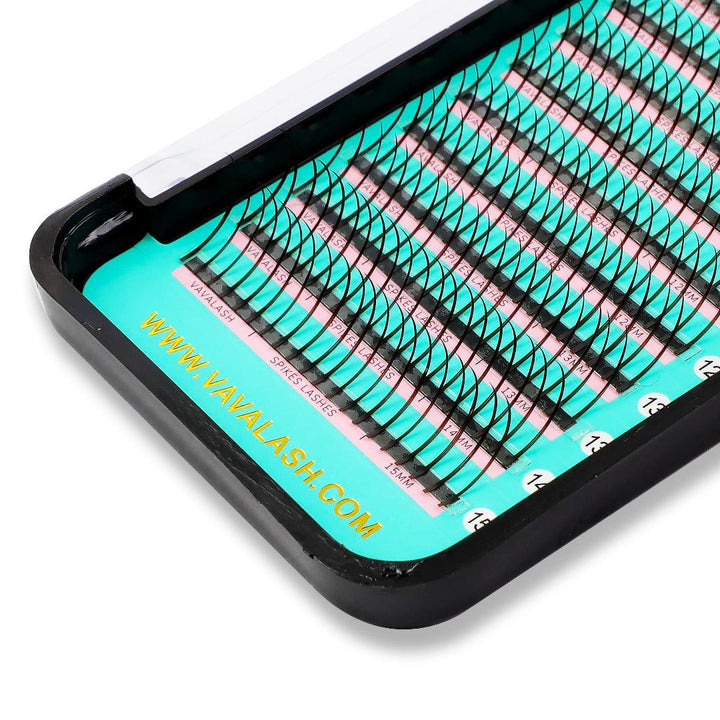 Premade Wispy Spikes Colored Lash Extensions 0.07mm - VAVALASH