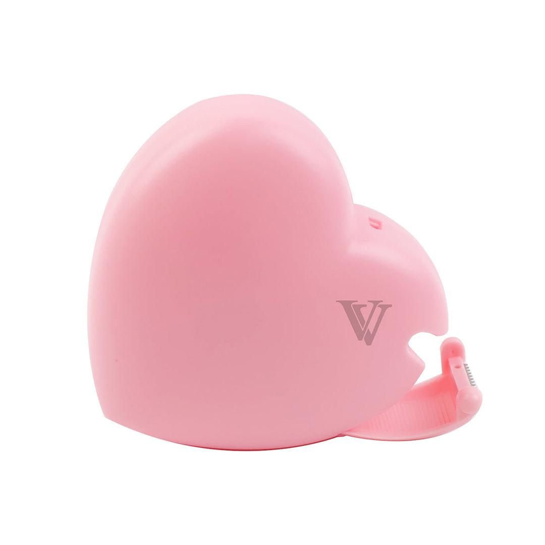 Heart Shaped Candy Color Creative Plastic Tape Cutter