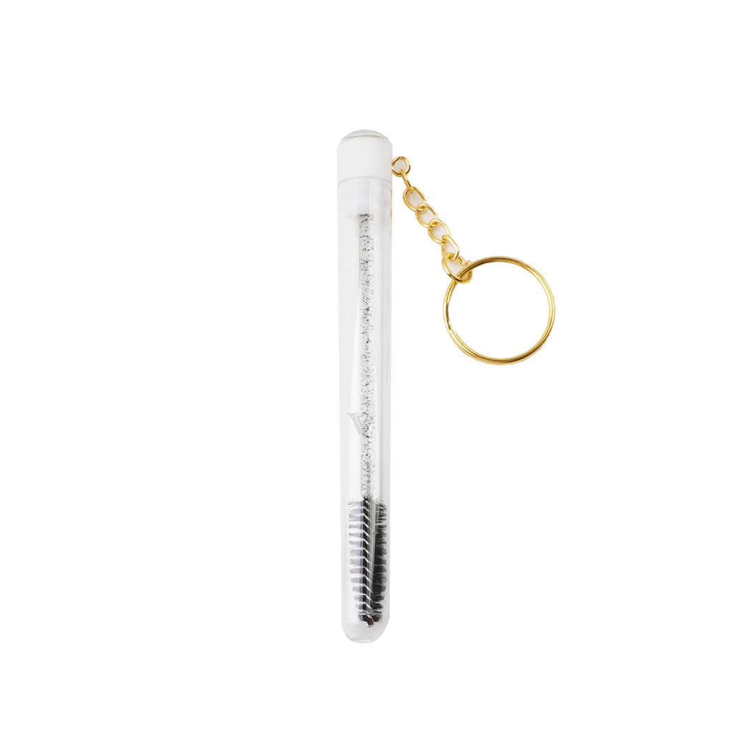 Diamond Bottle Glitter Mascara Brushes With Ring